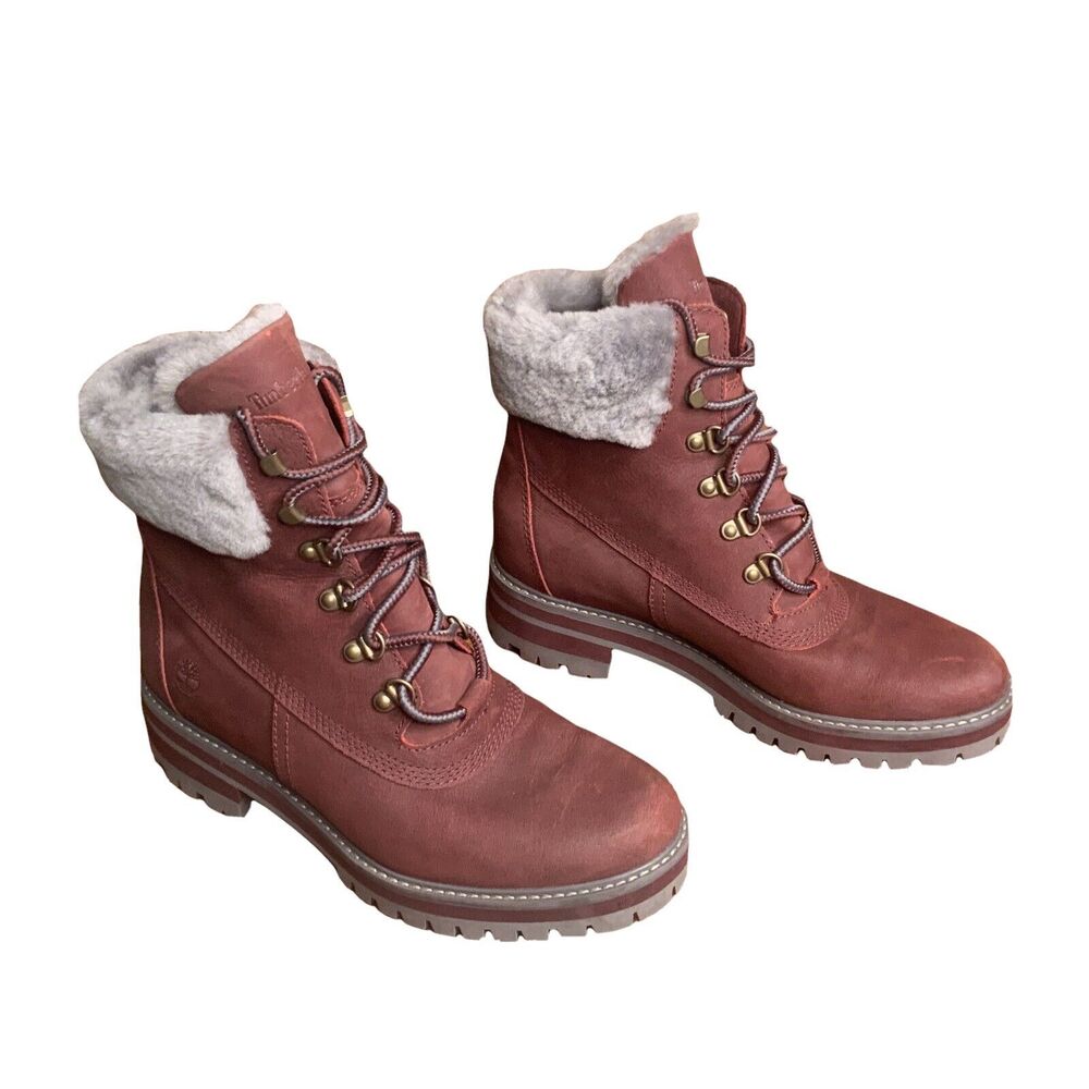 Timberland Women's Courmayeur Valley 6" Waterproof Suede Boots A2DUM Size 9